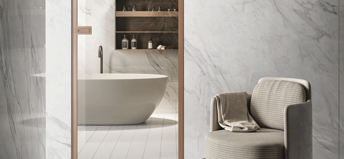 Riflessi Preziosi. Le porte in vetro con profili in allumino | Raucci Home Design
